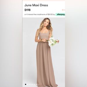 Show me your mumu June Maxi Dress- dune Chiffon